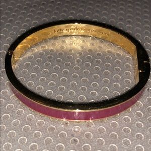 Kate Spade gold and burgundy bangle
